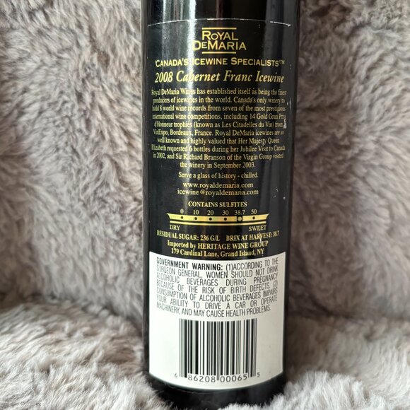 Rare 1998 original labelled Royal DeMaria Vidal Icewine. - Picture 7 of 7